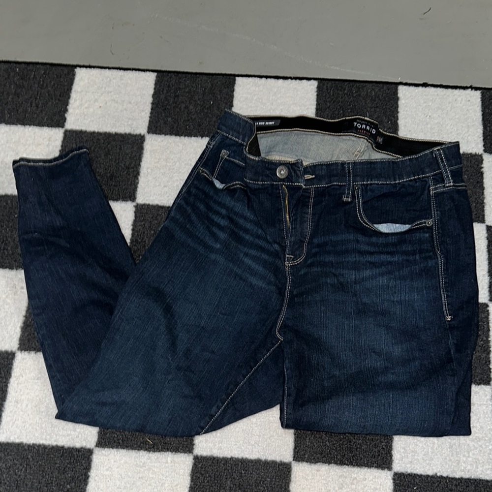 Torrid Blue Skinny Jeans Classic Denim Style